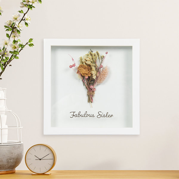 Brambly Cottage Dried Flowers Plaque Fabulous Sister Picture Frame